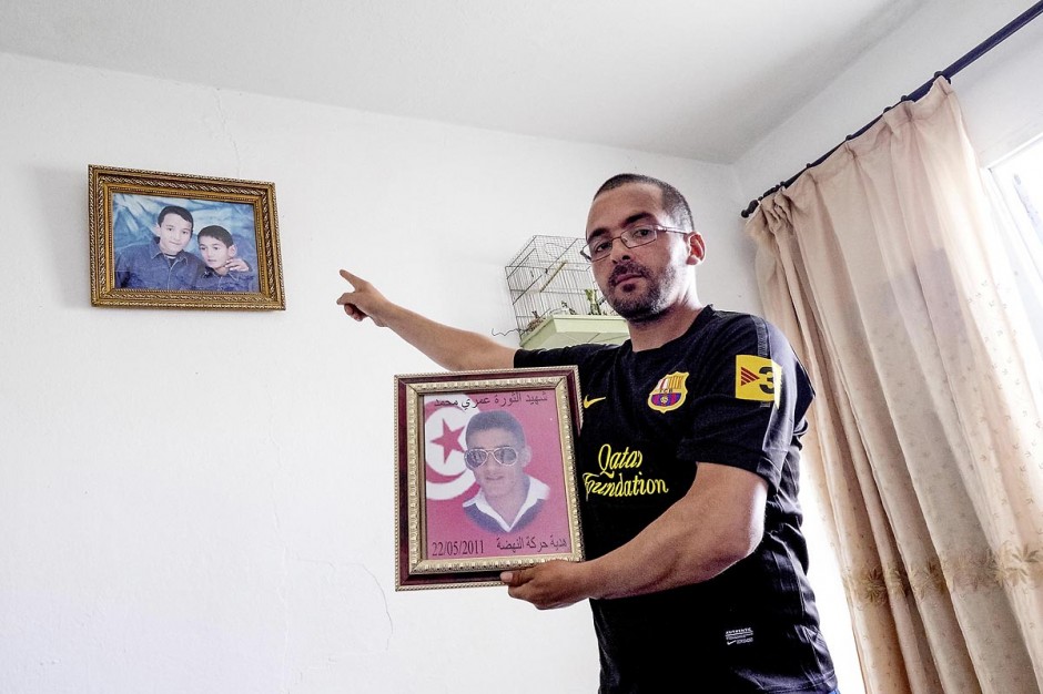 12 juin 2014 : Issam Amri, frère du martyr Mohamed, est aujourd