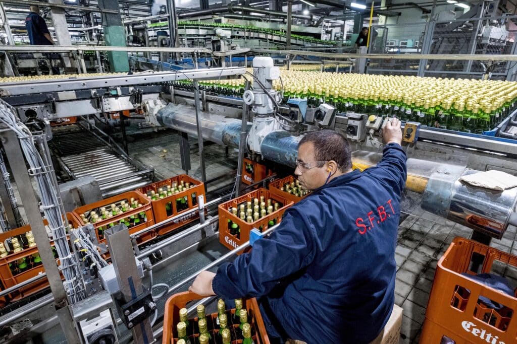 Usine de bière du groupe SFBT à Bab Saadoun à Tunis, Celtia, Stella