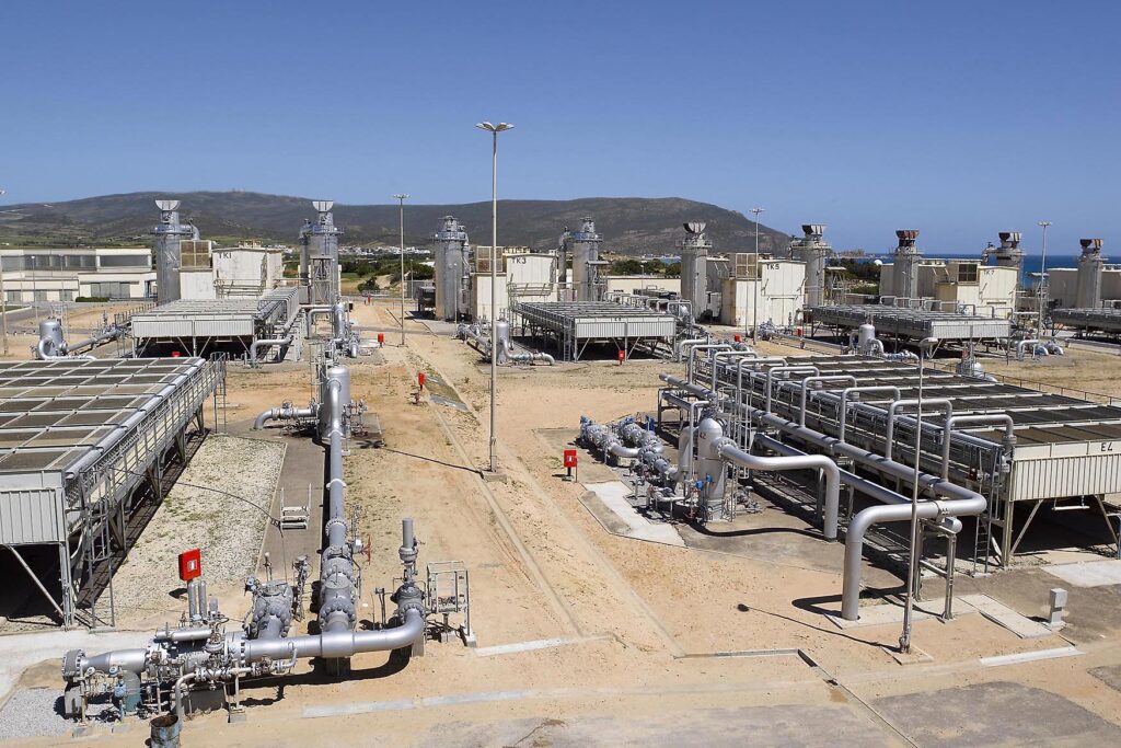 Station de compression de gaz El Haouaria - Reseau de transport du Gaz entre la Libye et Italie